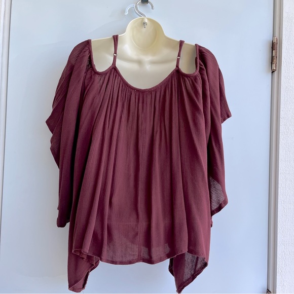 Sans Souci Gauzy Boho Top Size Large - Picture 6 of 7